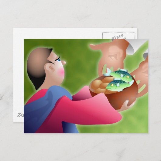 Blaven en vissen briefkaart (Voorkant / Achterkant)