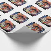 blaxploitation afro spion cadeaupapier (Hoek)
