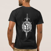 Blayde Lore-Mannen — zwart T-shirt (Achterkant)