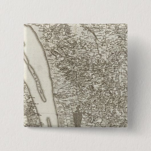 Blaye Vierkante Button 5,1 Cm (Voorkant)