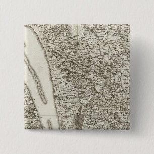 Blaye Vierkante Button 5,1 Cm