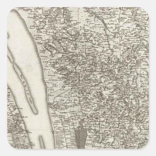 Blaye Vierkante Sticker (Voorkant)