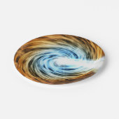 Blazar Black Hole Powered Galaxy Papieren Bordje (Gekanteld)