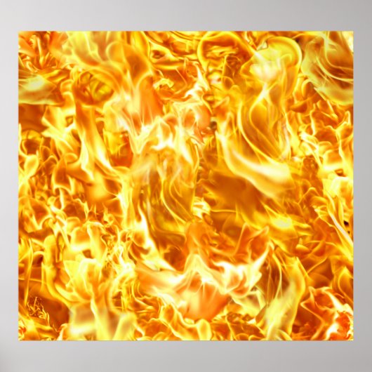 Blaze brand met hoge resolutie: naadloze textuur. poster (Voorkant)