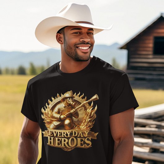 Blaze Crest: Iconisch embleem van brandweerlieden T-shirt