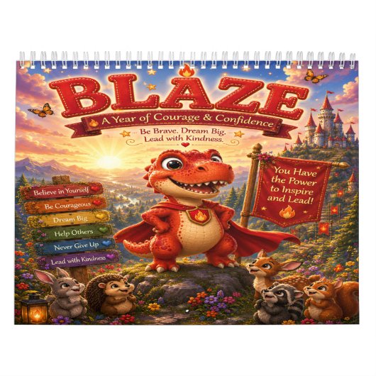 Blaze: Een jaar vol moed & zelfvertrouwen Kalender (Hoes)