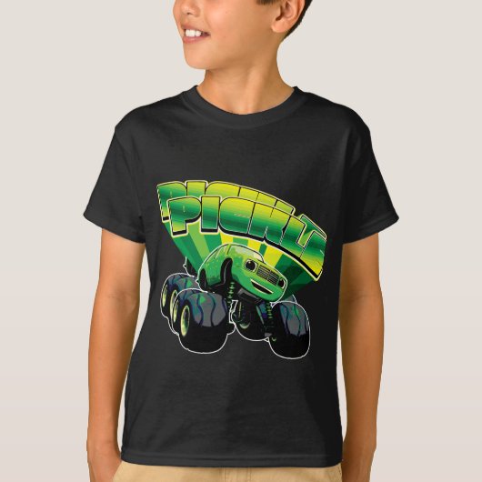 Blaze en de Monster Machines Pickle Badge T-shirt (Voorkant)