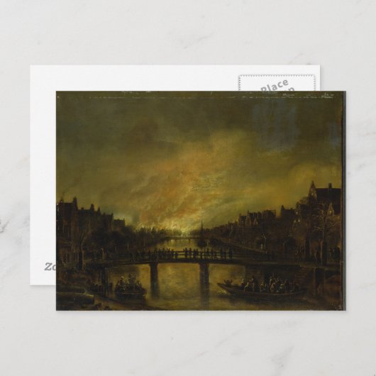 Blaze in Amsterdam Briefkaart (Voorkant / Achterkant)