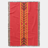 Blaze Mark Red Throw Blanket Murugi Home Deken (Voorkant Verticaal)