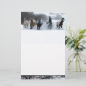 Blaze New Trails Horse Briefpapier (Staand voorkant)