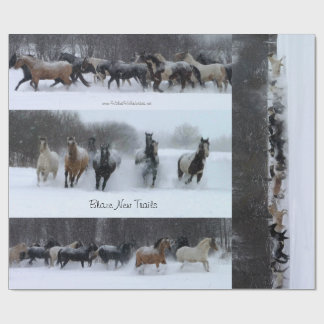 Blaze New Trails Horse Wrapping Paper Cadeaupapier