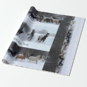Blaze New Trails Horse Wrapping Paper Cadeaupapier (Uitgerold)