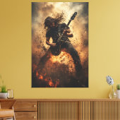 Blaze of Rebellion Canvas Afdruk (Insitu (Woonkamer))