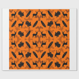 Blaze Oranje Camo Jacht Inpakpapier