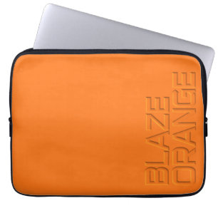 Blaze Oranje High Visibility Hunting Laptop Sleeve