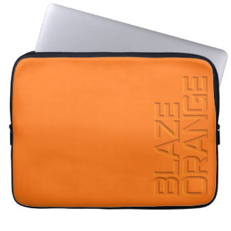Blaze Oranje High Visibility Hunting Laptop Sleeve