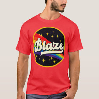 Blaze regenboog in ruimte  stijl t-shirt
