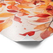 Blaze van de herfst foto afdruk (Hoek)