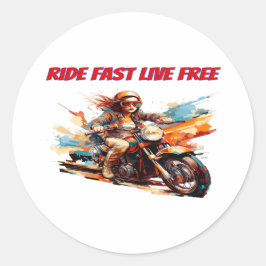 Blaze Your Path Ronde Sticker
