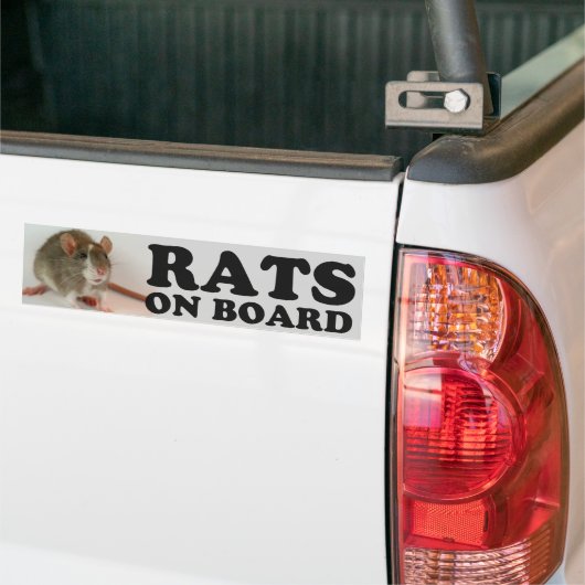 (Blazed) Rats on board Bumpersticker (Op Truck)