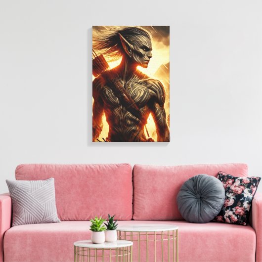 Blazeforge Hunter Canvas Afdruk (Insitu (Woonkamer))