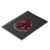 BlazeForge Rode Paard Spiraal Notebook Notitieboek (Linkerzijde)