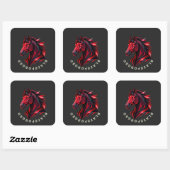 BlazeForge Rode Paard Sticker (Vel)