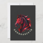 BlazeForge Rode Paard Uitnodiging (Voorkant)