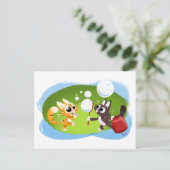 BLAZEN BUBBELS KATTEN door Jeff Willis Briefkaart (Staand voorkant)