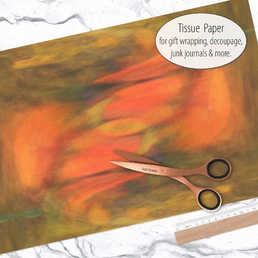 Blazen van koraalrood abstract tissuepapier