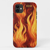 Blazend Inferno Monogram Case-Mate iPhone Case (Achterkant)