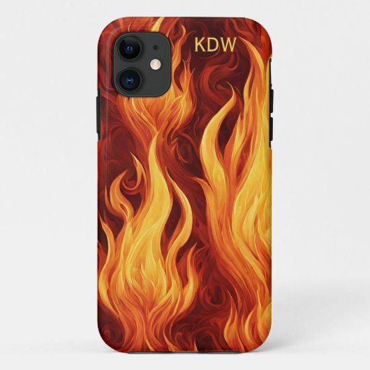 Blazend Inferno Monogram Case-Mate iPhone Case (Achterkant)