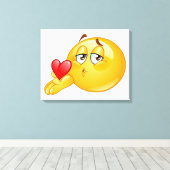 Blazende kussen canvas afdruk (Insitu (Houten vloer))