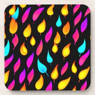 Blazing Abstracte Flame Art Bier Onderzetter