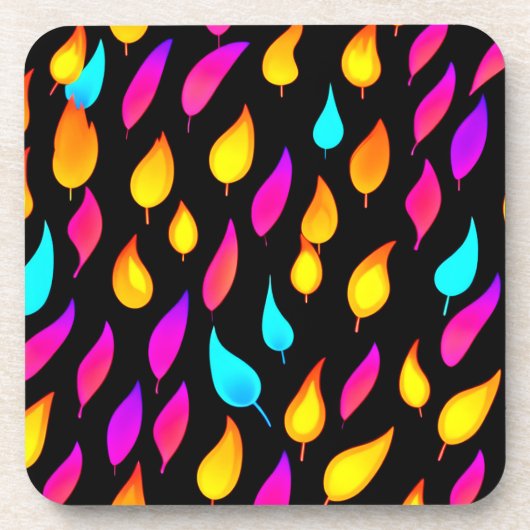 Blazing Abstracte Flame Art Bier Onderzetter (Voorkant)