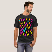 Blazing Abstracte Flame Art T-shirt (Voorkant volledig)