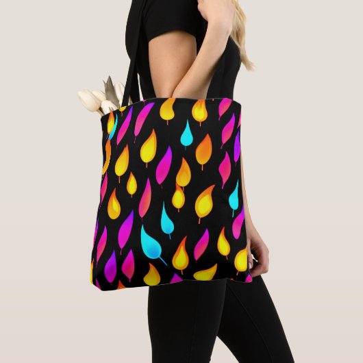 Blazing Abstracte Flame Art Tote Bag (Dichtbij)