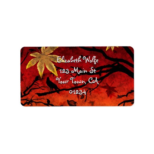 'Blazing Autumn' label (Voorkant)