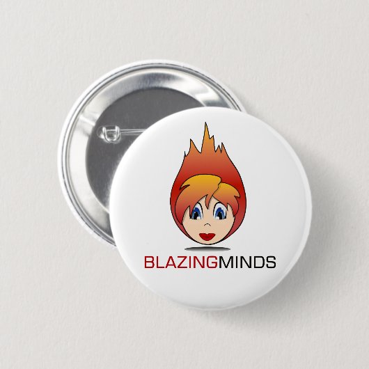 Blazing Badges! Ronde Button 5,7 Cm (Voorkant /achterkant)