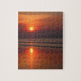 Blazing Beach Sunset - 8 x 10 - 110 pcs. Legpuzzel