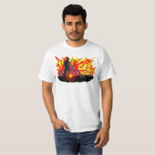 Blazing Bike Rider T-shirt (Voorkant volledig)