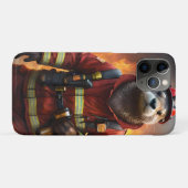 **"Blazing Bravery: The Otter Firefighter"** Case-Mate iPhone Case (Achterkant (horizontaal))