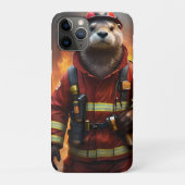 **"Blazing Bravery: The Otter Firefighter"** Case-Mate iPhone Case (Achterkant)