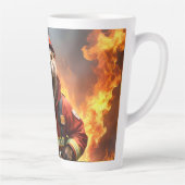 **"Blazing Bravery: The Otter Firefighter"** Latte Mok (Rechts)