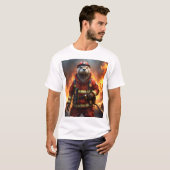 **"Blazing Bravery: The Otter Firefighter"** T-shirt (Voorkant volledig)