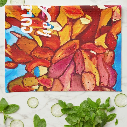 Blazing Cactus Kitchen Towel Theedoek (Gevouwen)