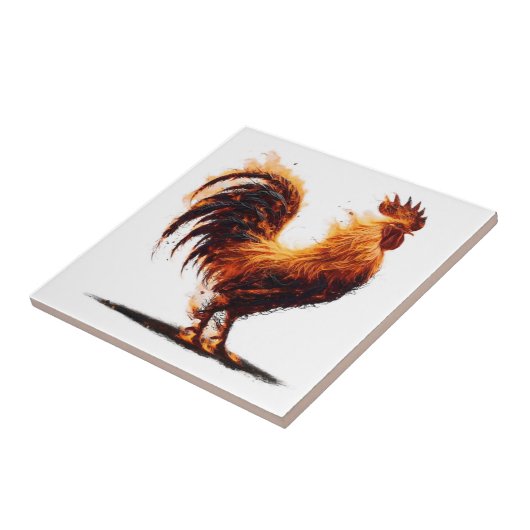 Blazing Chicken Tegel Tegeltje (Zijkant)