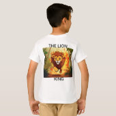 Blazing Courage - Lion in Flames T-shirt (Achterkant volledig)