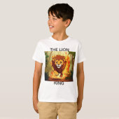 Blazing Courage - Lion in Flames T-shirt (Voorkant volledig)