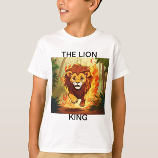 Blazing Courage - Lion in Flames T-shirt